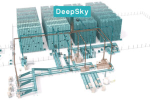 Exotec warehouse execution software, Deepsky®, orchestrates every element of the Skypod system and coordinates it with third-party equipment to provide end-to-end automation - Image Courtesy of Exotec