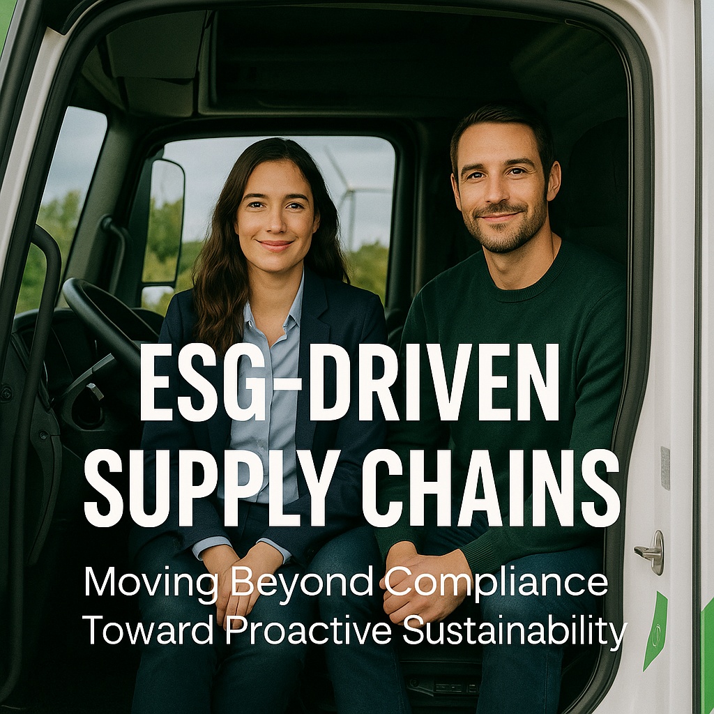 ESG-Driven Supply Chains: Moving Beyond Compliance Toward Proactive Sustainability
